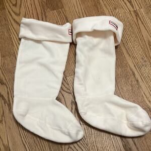 NWT HUNTER BOOTS SOCKS WHITE‎ XL